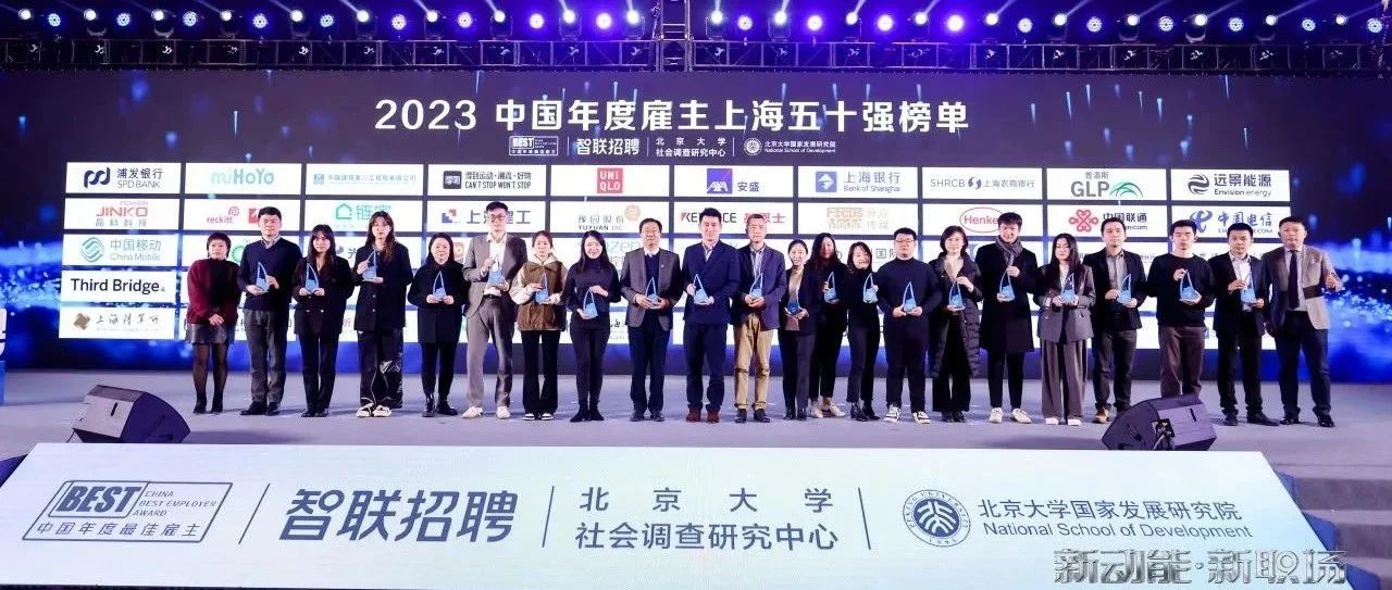 伟德源自英国始于1946荣膺“智联2023上海最佳雇主50强”